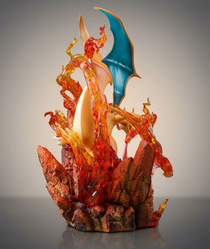 Fire Dragon Flame Statue