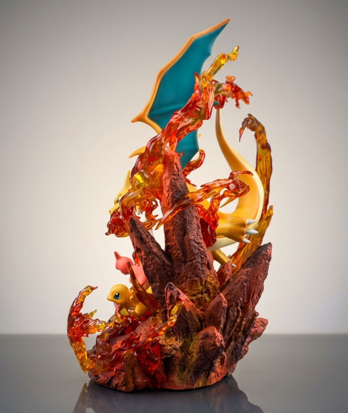 Fire Dragon Flame Statue
