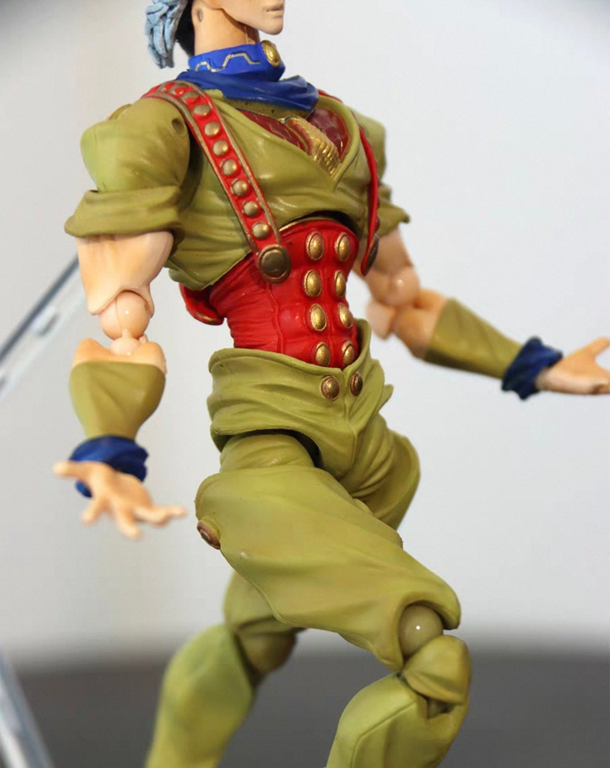 Dio Brando statue in a dynamic action pose, three-quarter angle of the 16cm JoJo collectible figure