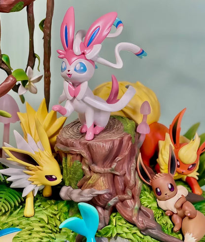Evolution Family Diorama Statue