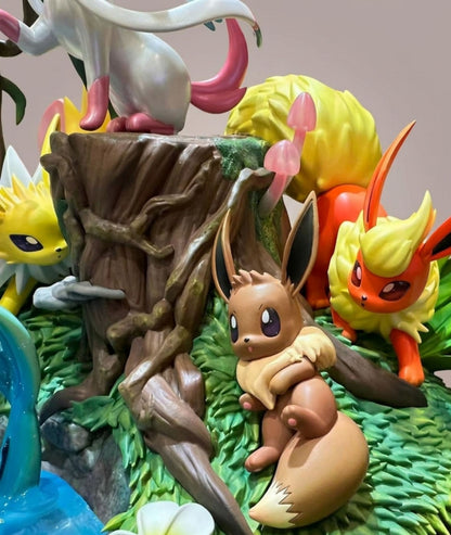 Evolution Family Diorama Statue