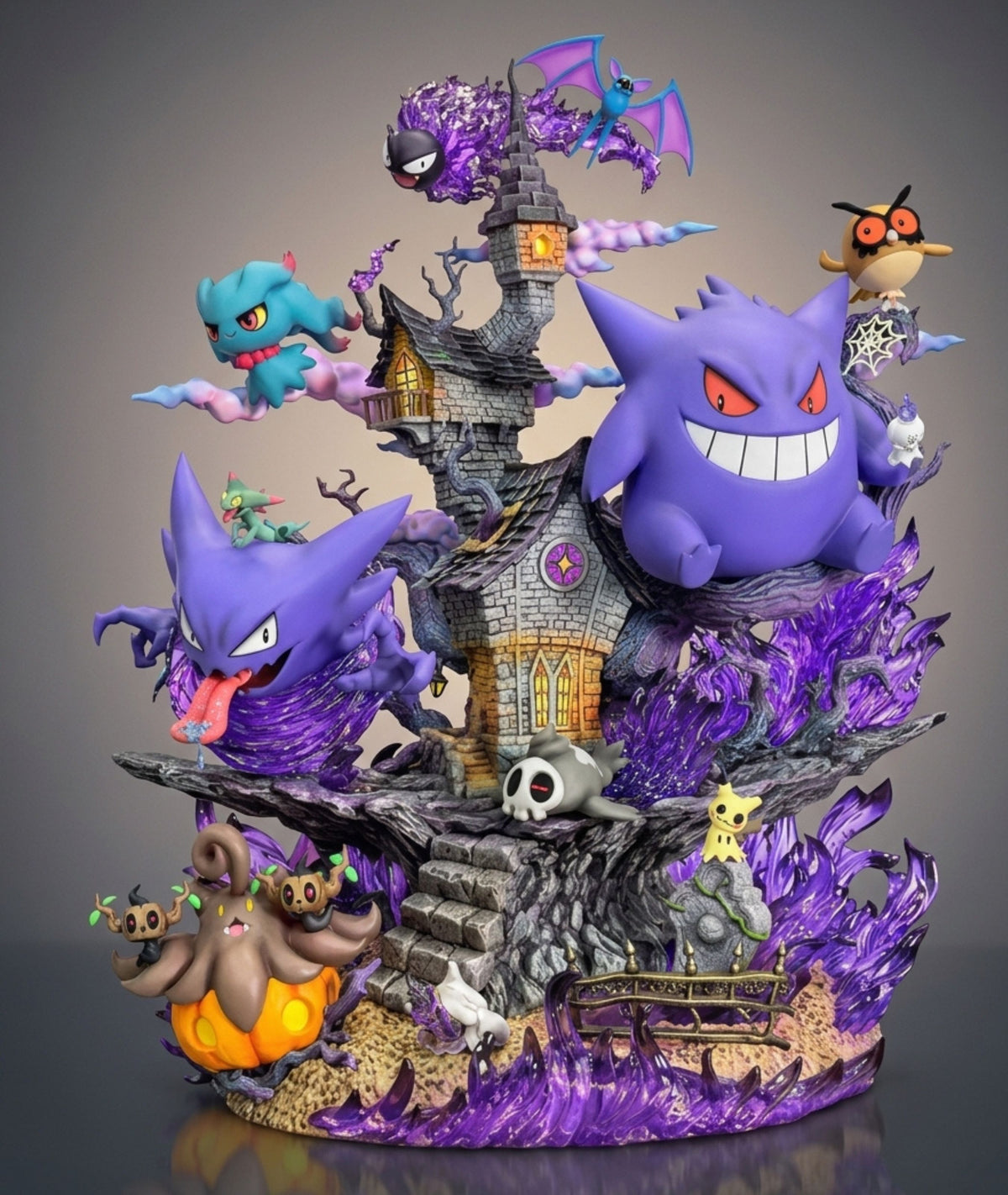 Ghost House Diorama Statue