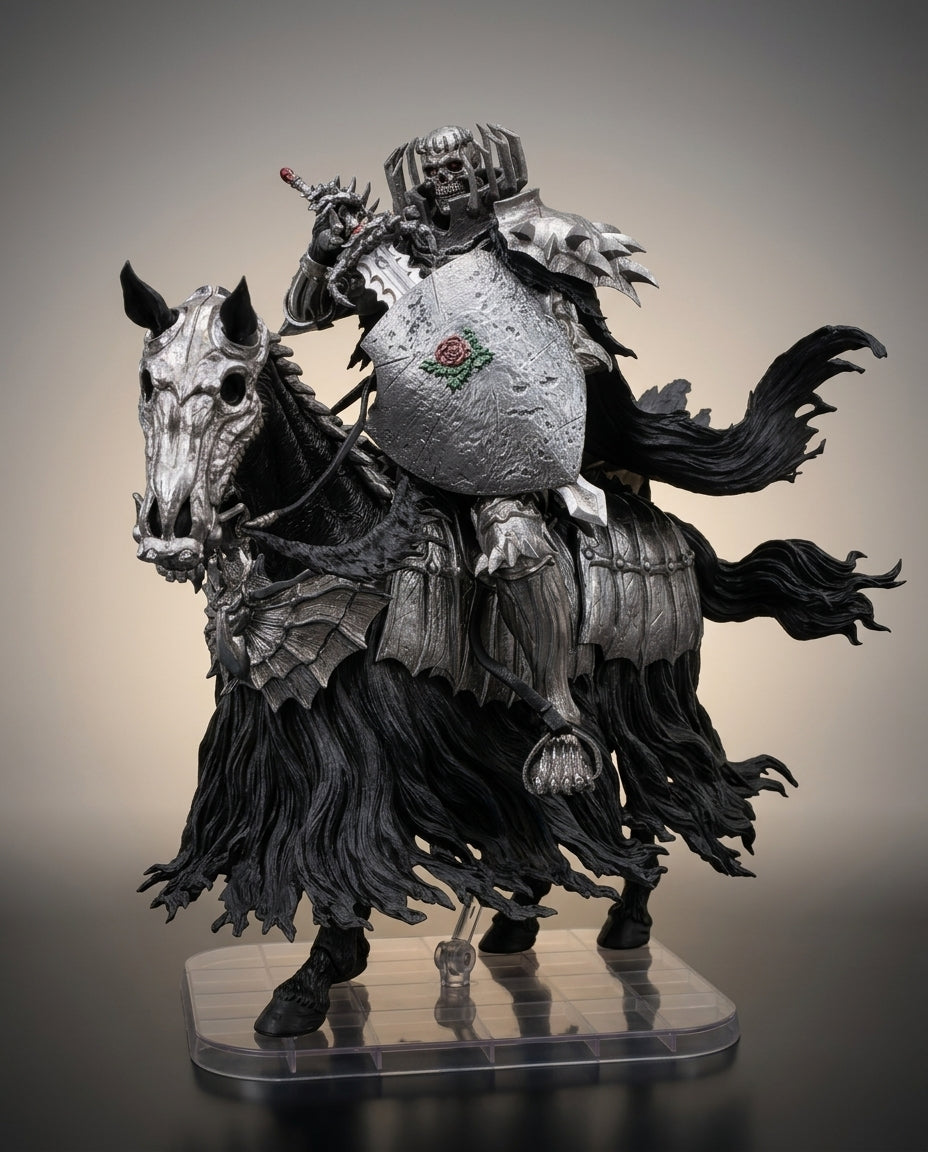 Skull Knight Berserk Horseback Figurine Full Display View