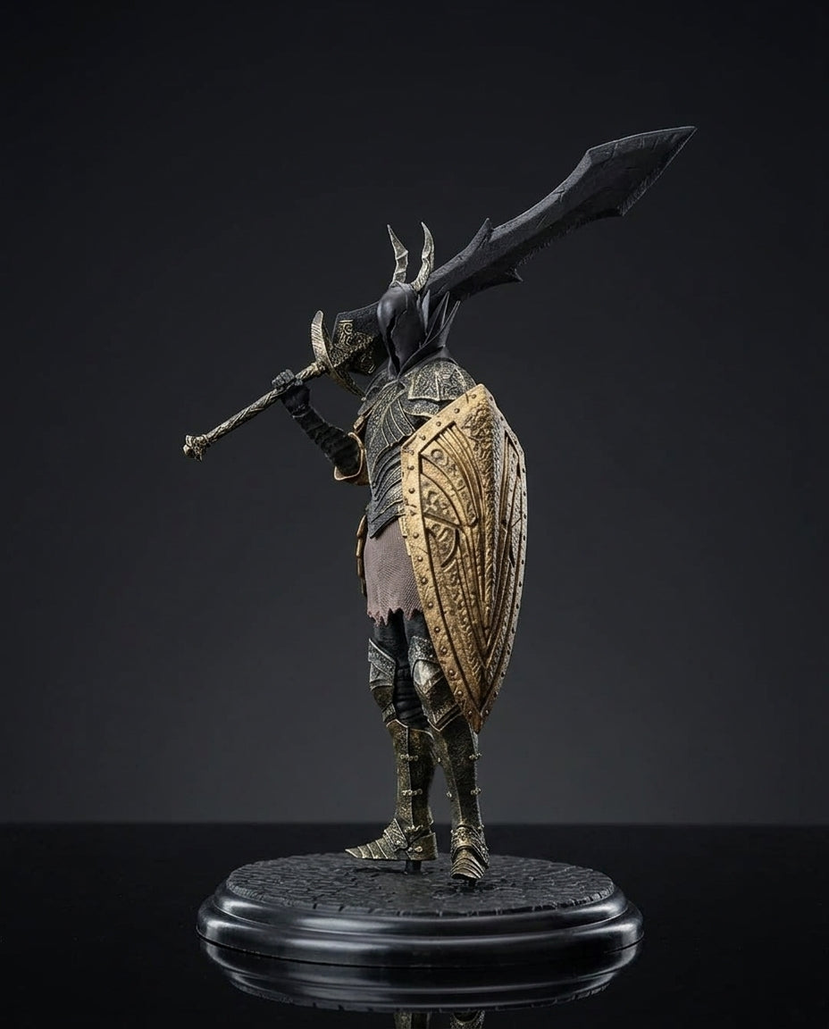 Black Knight From Dark Souls Video Game Full Body Statue Pose
