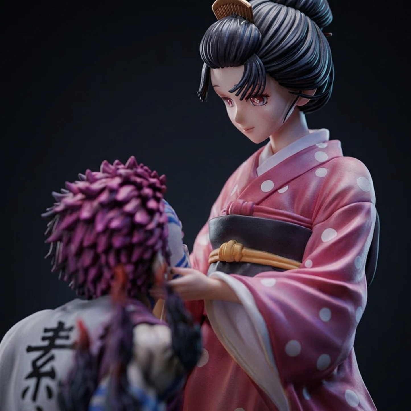 Demon Slayer Akaza & Koyuki Kimono Duo Statue