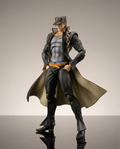 Jotaro Kujo figure from JoJo's Bizarre Adventure, full front view of the collectible statue in his long coat and peaked cap