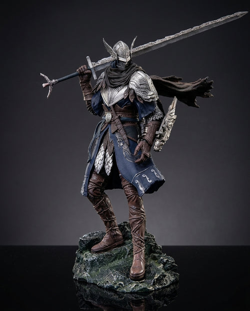 Wylder Elden Ring Nightreign Figurine Front Pose On Dark Gray Studio Background