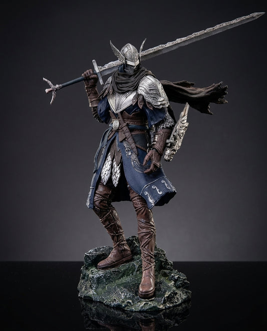 Wylder Elden Ring Nightreign Figurine Front Pose On Dark Gray Studio Background