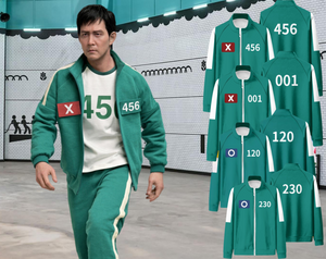 Green Tracksuit Jacket With Player Number Costume