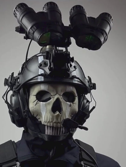 Ghost Tactical Helmet MW2 Cosplay COD Modern Warfare 2 Ghost Riley NVG Helmet Skull Operator Cosplay Prop