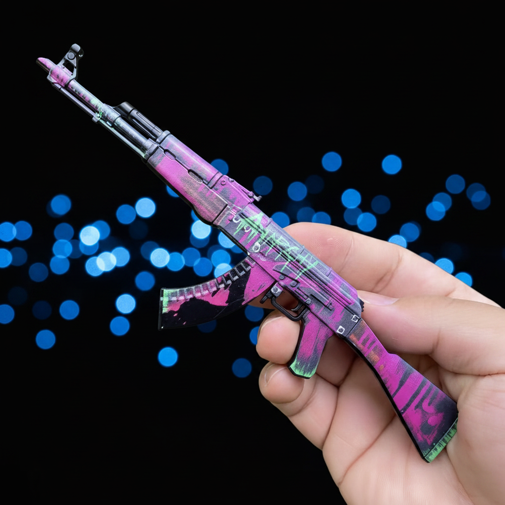Mini Ak-47 Neon Revolution Replica
