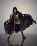 Raging Wolf Elden Ring figure with cloak spread, full front view of the hooded Tarnished knight collectible statue