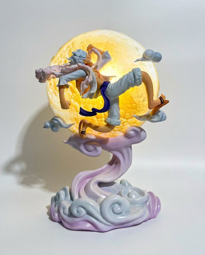 Luffy Gear 5 LED Lamp One Piece Figure Night Light Sun God Luffy Anime Room Decor One Piece Collector Lamp Gift