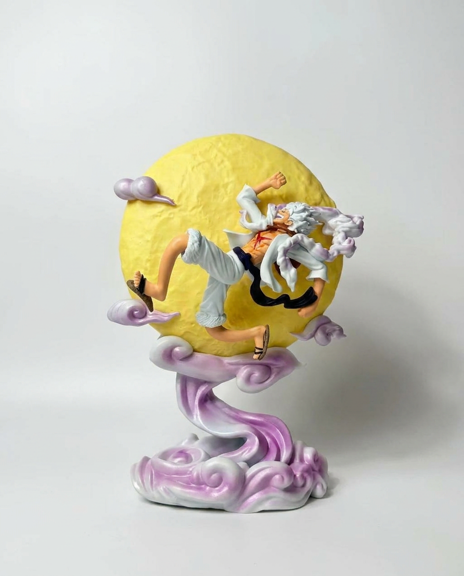 Luffy Gear 5 LED Lamp One Piece Figure Night Light Sun God Luffy Anime Room Decor One Piece Collector Lamp Gift